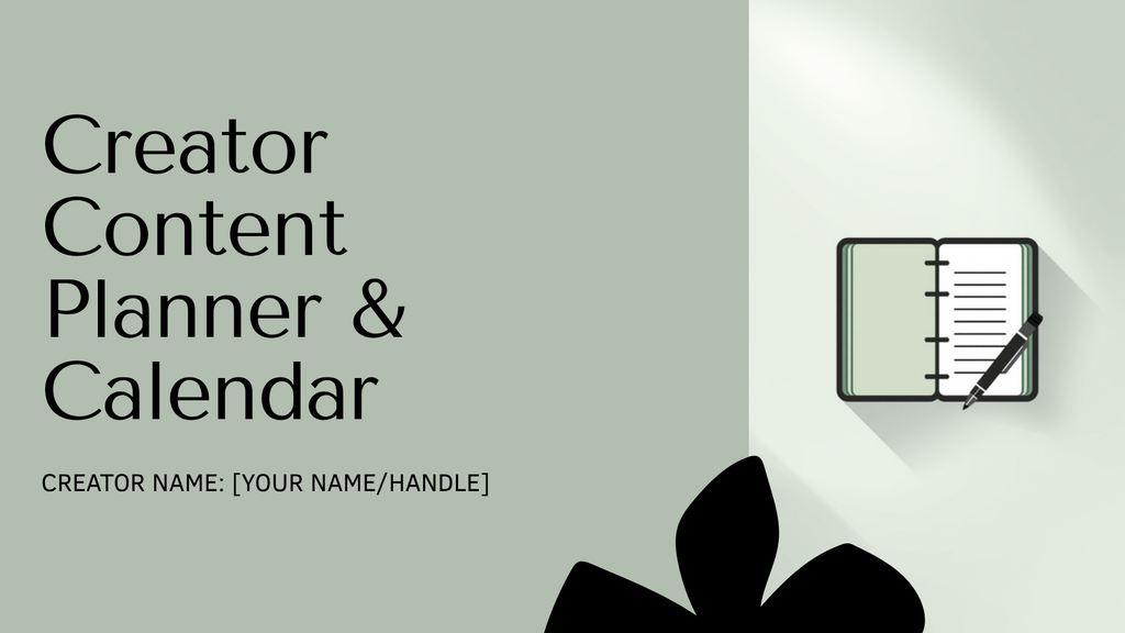 Content planner cover