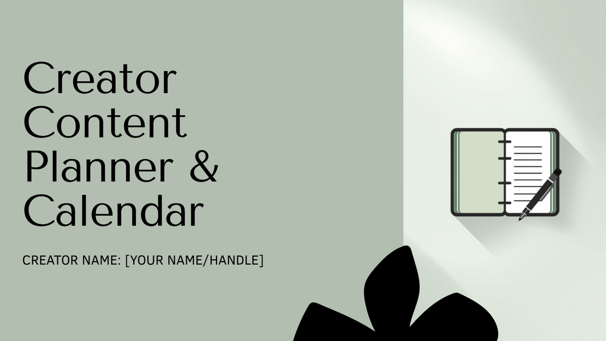 Content planner cover