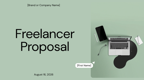 Freelancer pitch kit cover