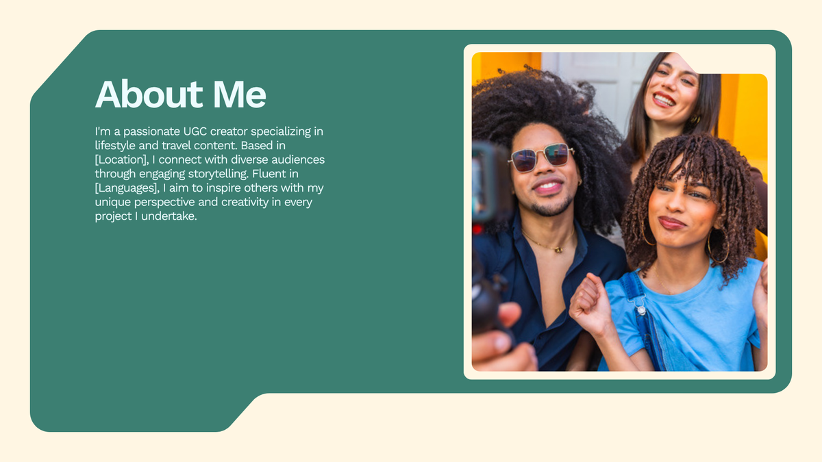 About me page