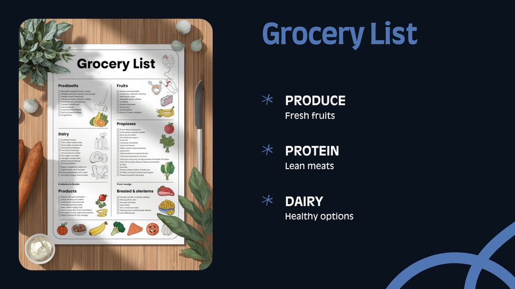Grocery list page