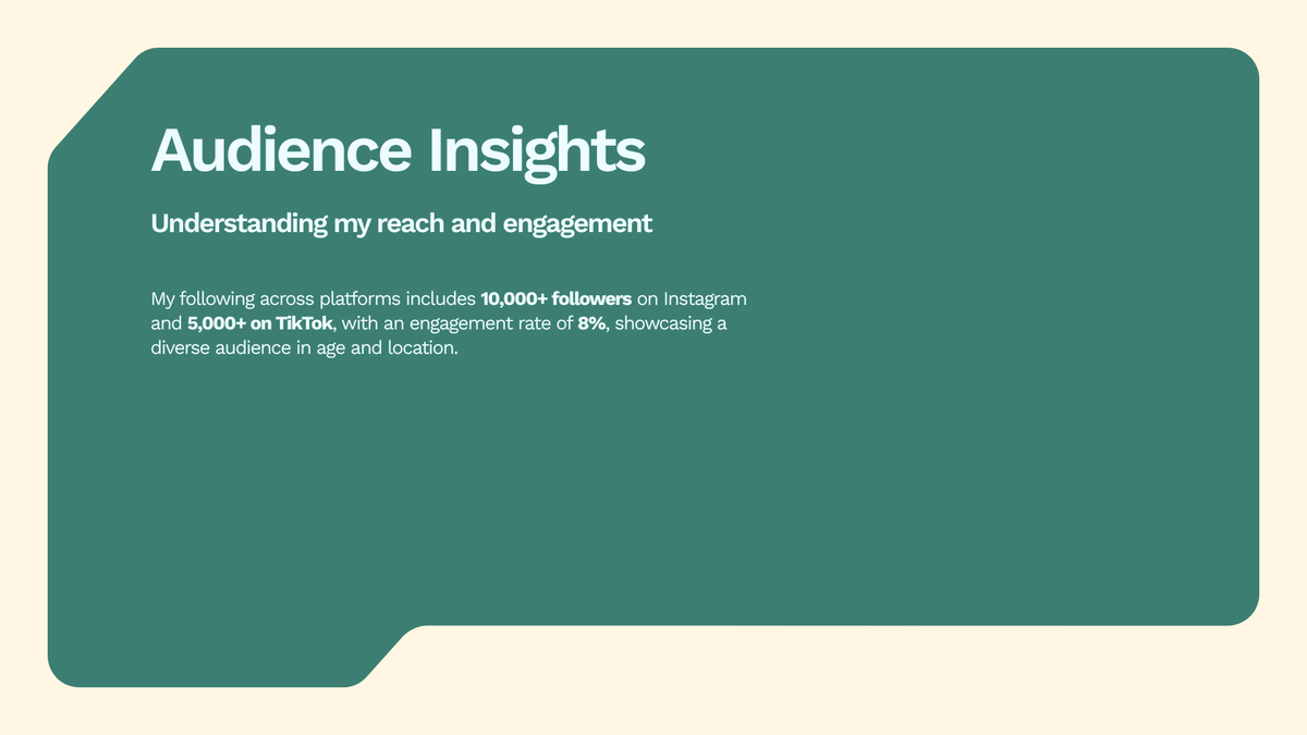 Audience and stats page