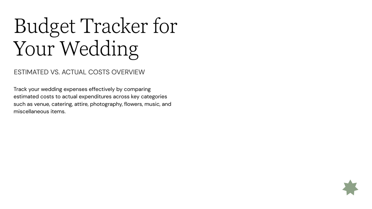 Budget tracker page