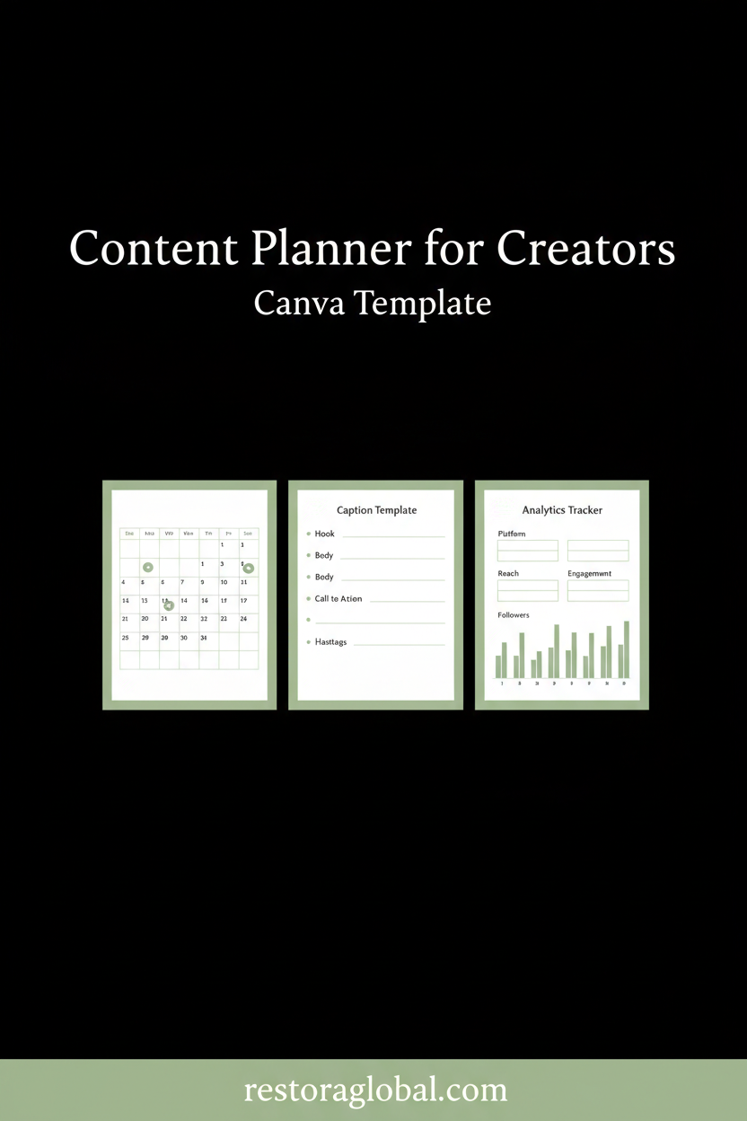 Content Planner for Creators — Pinterest pin image