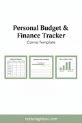 Personal Budget & Finance Tracker — Pinterest pin image